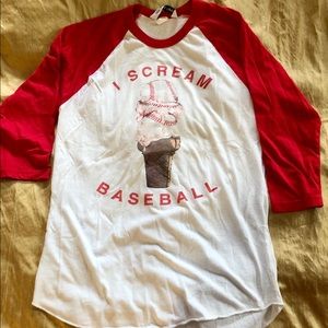 I Scream Baseball Long-Sleeve T-Shirt Size M
